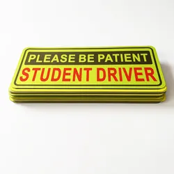 Adesivo Magnético Refletivo Personalizado para Carro de Estudante Motorista