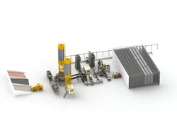 Zuverlässige Blockproduktionslinie Effiziente automatische Blockmaschine Intelligentes Blockproduktionssystem für die Großproduktion