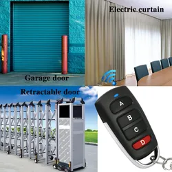 433MHz Controle Remoto Universal para Porta de Garagem Clone Código de Aprendizado Fixo 4 Controle Remoto de Botão para Persiana
