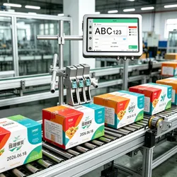 Embalagem de Alimentos Data de Impressão Número do Lote Impressão do Logotipo Cor do Tinta Impressora a Jato de Tinta