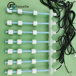 Sensore di livello liquido in acqua tipo galleggiante in plastica PP, interruttore a galleggiante personalizzato, indicatore di livello, trasmettitore di livello