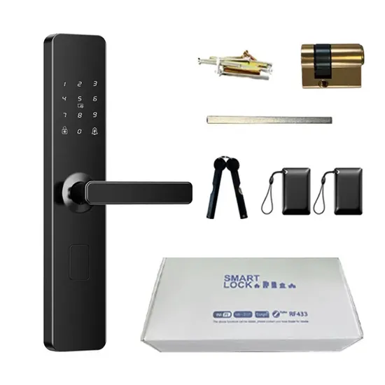 Blocco porta BLE Tt Lock ingresso senza chiave serratura intelligente controllo APP remoto apertura con impronta digitale codice carta chiave disponibile pictures & photos