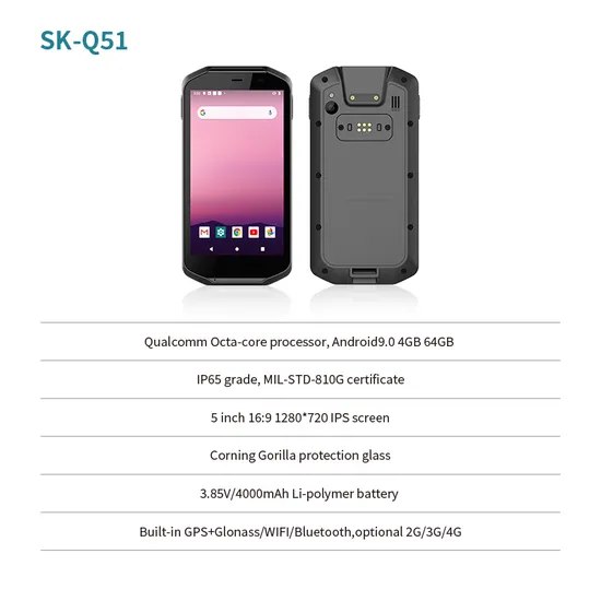 듀얼 카메라 전면 13.0MP 후면 16.0MP 데이터 수집 1d 2D NFC 바코드 스캐너 러기드 PDA 안드로이드 10 핸드헬드 러기드화된 태블릿 PC pictures & photos