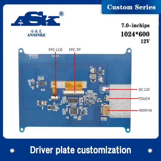 7 Zoll Raspberry Pi LCD Display/LCD Bildschirm Zubehör / TFT Display mit Audiofunktion Stm32 pictures & photos