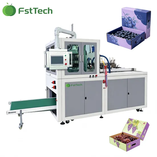 Hochpräzise automatische Rigid-Box-Herstellungsmaschine für Gemüseverpackungen pictures & photos