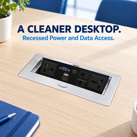 Bảng cắm nổi có cổng USB-C và RJ45 mô-đun dữ liệu pictures & photos
