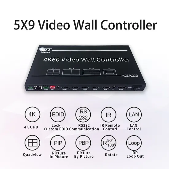 Controlador de parede de vídeo LED HDMI 4K Bitvisus, processador comercial de emenda de múltiplas telas pictures & photos