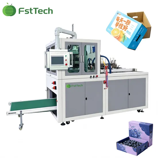 Hochpräzise automatische Rigid-Box-Herstellungsmaschine für Gemüseverpackungen pictures & photos