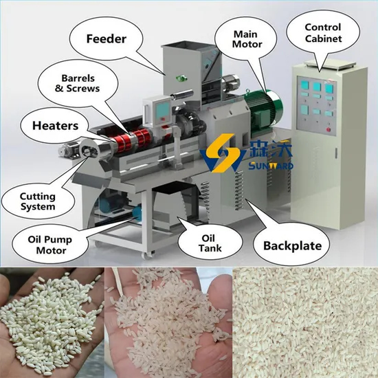 „Umgestaltung der Reisknetmaschine für die angereicherte Reisverarbeitungslinie, Produktion von Reiskernen, Wiederherstellungsanlage“ pictures & photos