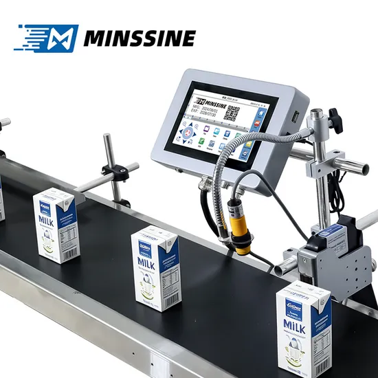 Zh100 7 Stampante a getto d'inchiostro con schermo touch da un pollice, altezza di stampa di mezzo pollice, codificatore intelligente inline per data e ora pictures & photos