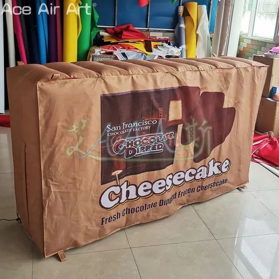 Werbeveranstaltung Riesenaufblasbares Schokoladenboxmodell Individuell gestaltetes aufblasbares Verpackungsbeutelmodell pictures & photos
