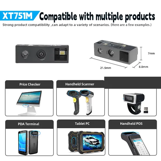 Fabricante de Módulo Escáner de Código QR de China con UART para Integración con Raspberry Pi XT751M pictures & photos