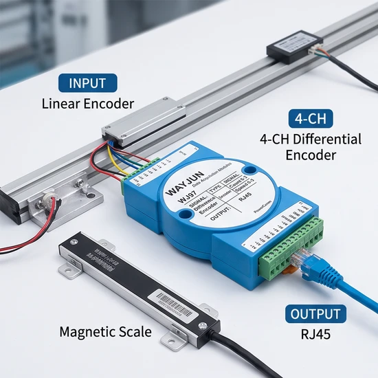ไม้บรรทัดแม่เหล็กสำหรับการแบ่งเกรด 5MHz โมดูล I/O ระยะไกลสัญญาณต่างความเร็วสูง pictures & photos