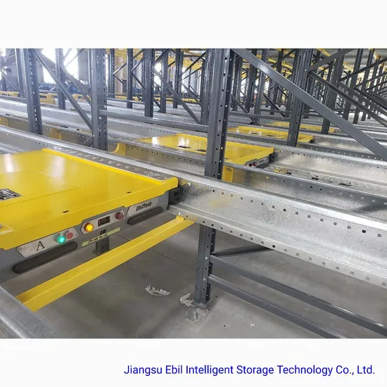 Sistema di stoccaggio automatico, sistema di scaffalature con shuttle radio, controllo elettrico, sistemi di scaffalature con shuttle per pallet. pictures & photos