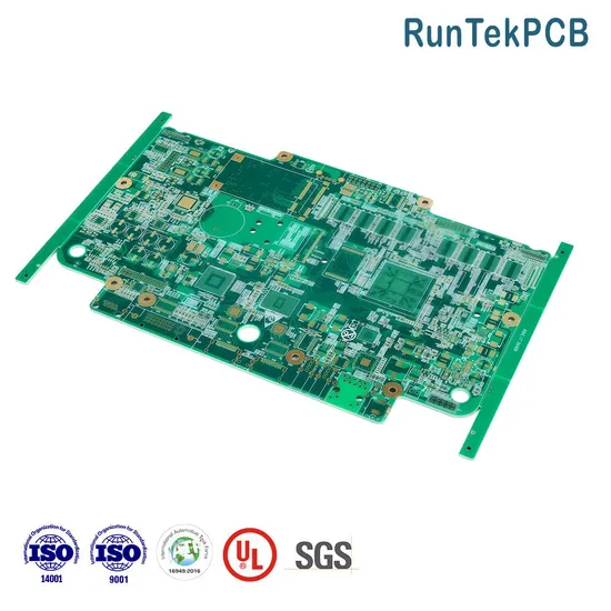 Yönlendirici için düşük çapraz konuşmalı, boyutsal olarak kararlı çok katmanlı sert PCB pictures & photos