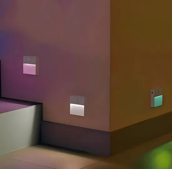 هالوليت RGB مفتاح زر يعمل بحساس جسم الإنسان ضوء ليلي LED pictures & photos