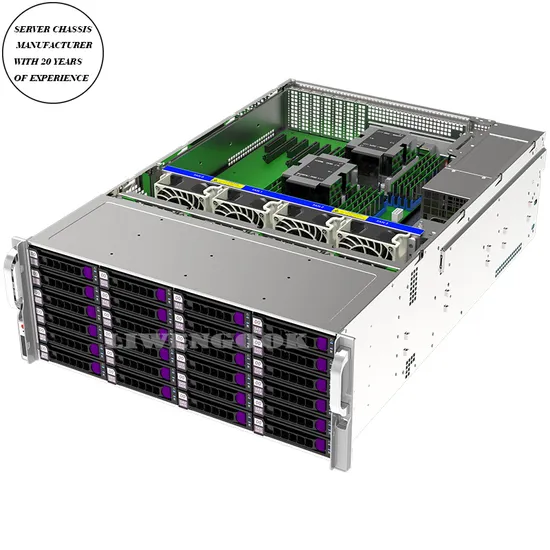 Case per computer industriale rackmount con archiviazione collegata in rete, chassis server personalizzato pictures & photos