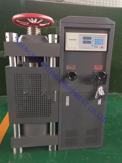 Betonkompressionsprüfmaschine digitale Kompressionsprüfmaschine automatische manuelle Steuerung mit Drucker pictures & photos