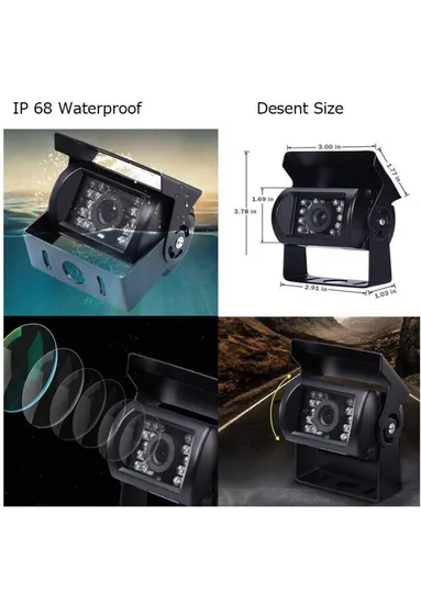 차량 후방 카메라 백 18 LED 원형 후진 카메라 pictures & photos