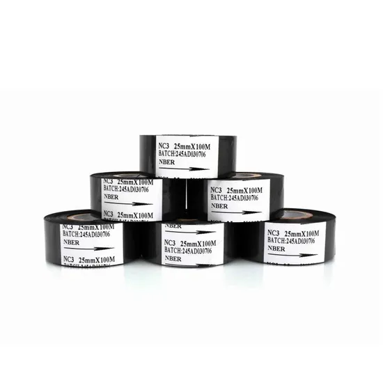 เครื่องพิมพ์ริบบอน 30mm 100m Nc3 บรรจุริบบอนพิมพ์ความร้อน pictures & photos