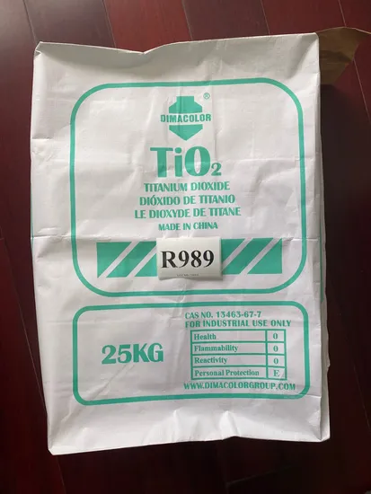 Dióxido de Titanio Rutile Pigmento Blanco (TiO2 R989) Vs R902 R996 pictures & photos