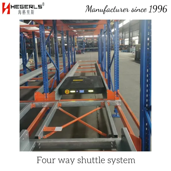 Sistema de Armazenamento Automático de Racks de Design Industrial de Rack de Shuttle Inteligente Tamanho Racks Racking de Shuttle Quatro Vias para Armazenamento em Câmaras Frias pictures & photos