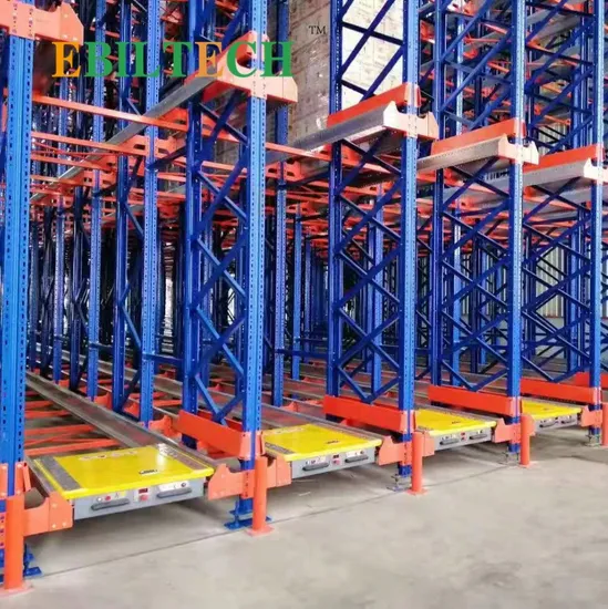 Sistema di stoccaggio automatico, sistema di scaffalature con shuttle radio, controllo elettrico, sistemi di scaffalature con shuttle per pallet. pictures & photos