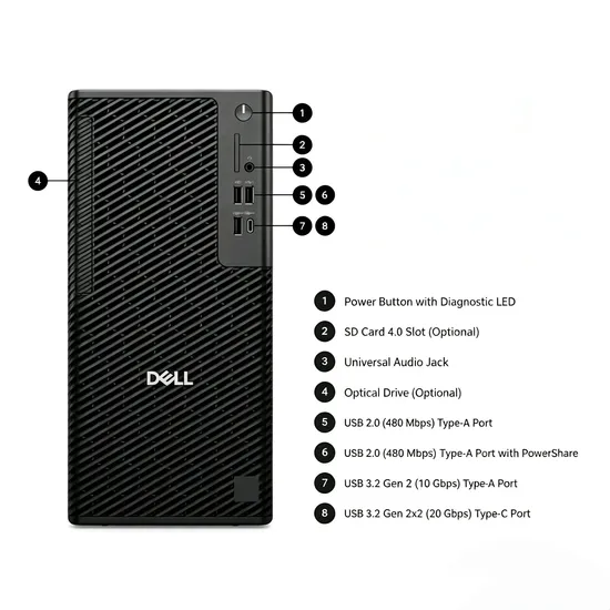 Dell Pro Precision 7 T1 Hızlı Depolama Sunucu Masaüstü Makinesi pictures & photos