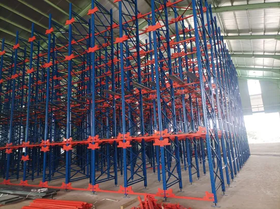 Hệ thống kệ lưu trữ tự động bằng xe đẩy pallet tùy chỉnh Hệ thống kệ pallet xe đẩy radio Hệ thống xe đẩy pallet bằng thép pictures & photos