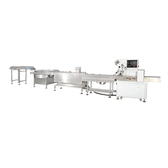 Macchina automatica per il confezionamento di alimenti per biscotti, pasticcini e pane / Macchina automatica per il confezionamento con linea di impilamento e smistamento pictures & photos