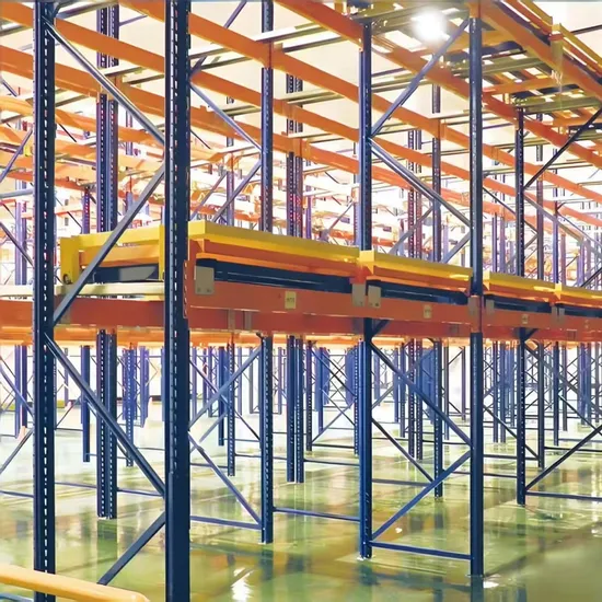 Fabrikpreis Rückschubregalsysteme maßgeschneiderte Tiefregal-Palettenregale pictures & photos