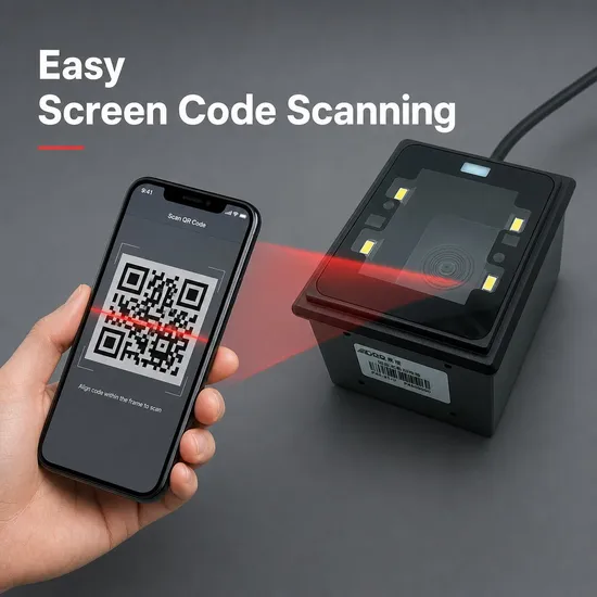 Edoo F45 Pemasangan Tetap 1d 2D Modul Pemindai Kode QR USB RS232 Mesin Pembaca Kode Batang pictures & photos