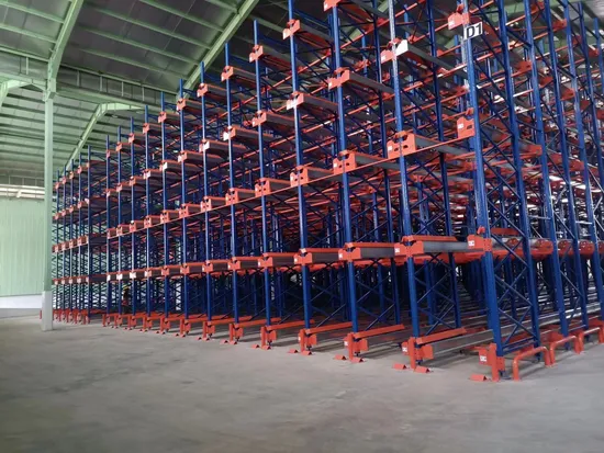 Sistema di stoccaggio con scaffali a rullo per shuttle radio ad alta utilizzazione dello spazio, scaffali per magazzino, scaffali personalizzati per pallet con sistema di corsia a velocità impostata pictures & photos