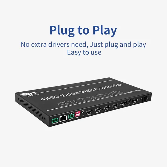 4K HDMI ビデオウォールコントローラープロセッサー マルチスクリーン スプライシング回転ディスプレイ pictures & photos