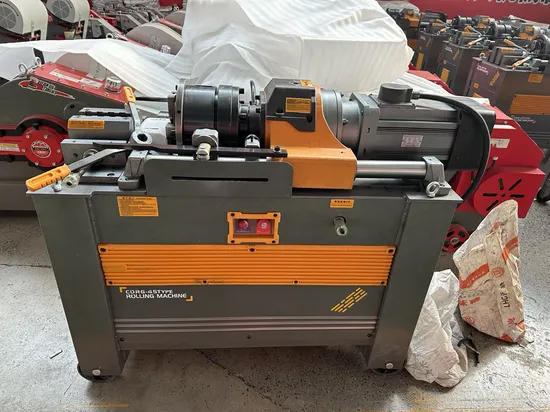 Stahlstangen-Gewindewalzenmaschine, Bewehrungsstahl-Gewindeschneider, elektrische Gewindeschneidemaschine, maßgeschneiderte Schraubenherstellungsmaschine pictures & photos