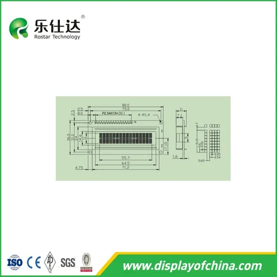1602 Modulo Display LCD 16X2 Modulo LCD Seriale Verde Retroilluminato pictures & photos