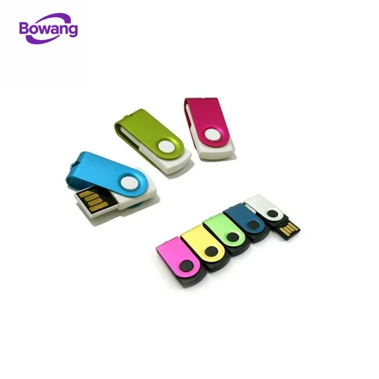 โรงงานตรง สั่งทำ พรีเมียม ขนาดเล็ก หมุนได้ โลหะ USB 2.0 แฟลชไดรฟ์ การจัดเก็บข้อมูล เพนไดรฟ์ แรม สติ๊ก pictures & photos