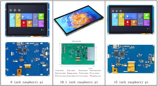 7"/10.1" 1024*600 หน้าจอสัมผัส LCD สำหรับโมดูล Raspberry, จอภาพ Rpi, จอแสดงผล Arduino pictures & photos
