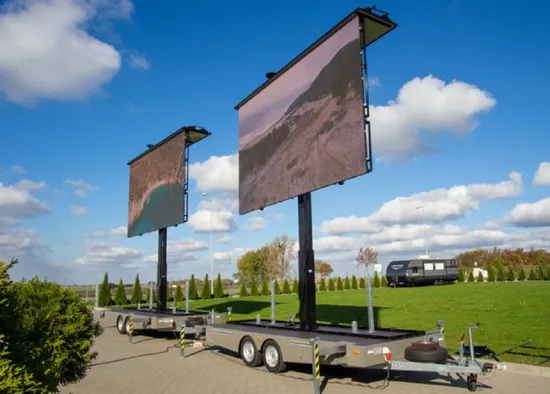 LED-Schild Hochkapazitäts tragbarer LED-Anzeigetrailer für Veranstaltungen LED-Anzeigebildschirm pictures & photos
