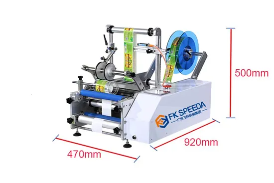 Halbautomatische tragbare runde Flaschenetikettiermaschine mit Datumsdruckmaschine pictures & photos