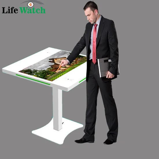 22-Inch Slimme Draadloze Oplaad Android en Windows Systeem Interactieve Aanraak LCD Tafel met Aangepaste Kleur Bar LED Ontwerp pictures & photos