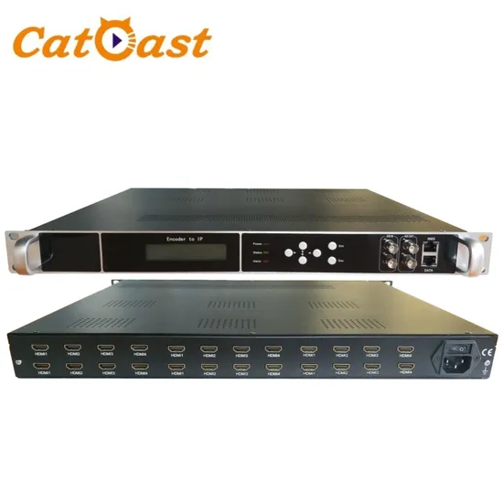 24 in 1 HD H. 264 Encoder met 24 HDMI Ingang IP Srt/Hls/HTTP Rtmp/UDP/Rtp/Rtsp Uitgang pictures & photos