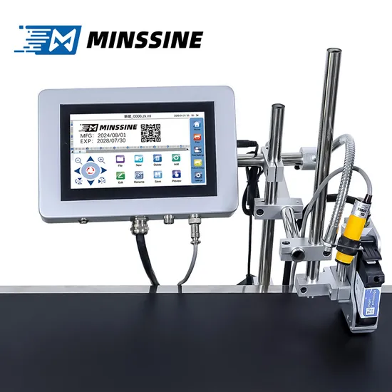 Zh100 7 Stampante a getto d'inchiostro con schermo touch da un pollice, altezza di stampa di mezzo pollice, codificatore intelligente inline per data e ora pictures & photos