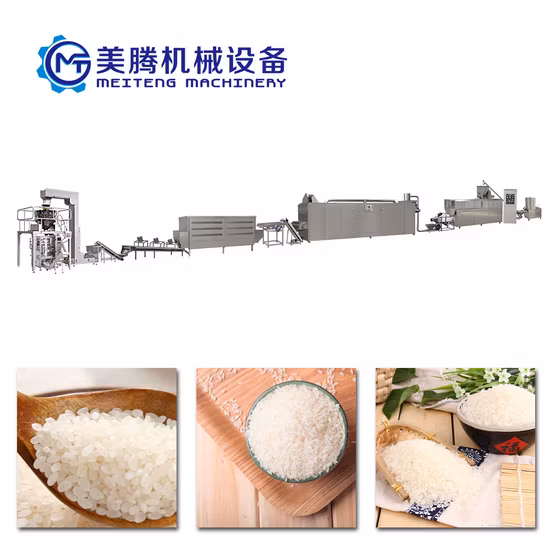 Línea de producción de arroz instantáneo de tapioca completamente automática certificada CE, fábrica de arroz fortificado pictures & photos