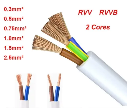 سلك نحاسي سلك مسطح سلك كهربائي معزول بـ PVC كابل BV/BVV/RV/Rvv/Rvs/Rvb للبناء والتشييد pictures & photos