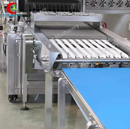 Frühlingsrollenhaut-Herstellungsmaschine quadratische rechteckige Form Frühlingsrollenwrapper Produktionslinie pictures & photos