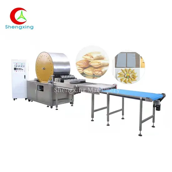 Frühlingsrollenhaut-Herstellungsmaschine quadratische rechteckige Form Frühlingsrollenwrapper Produktionslinie pictures & photos