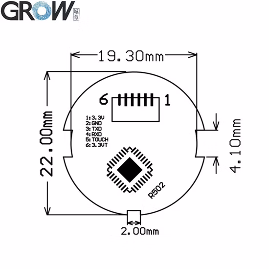 Groei R502-a Kleine Circulaire Ring RGB LED Vingerafdrukmodule pictures & photos
