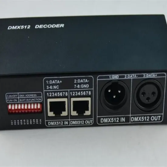DMX512 Controlador Dimmer de LED Decoder RGB DMX-512 3 Controlador Dimmer de Canais para Fita LED RGB pictures & photos