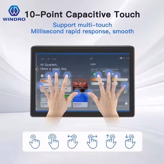 デスクトップ 10.1 インチ インタラクティブ デジタルサイネージ 横型 タッチ アンドロイド タブレット フィードバック デバイス アンドロイド RJ45 デスクトップ タブレット PC pictures & photos